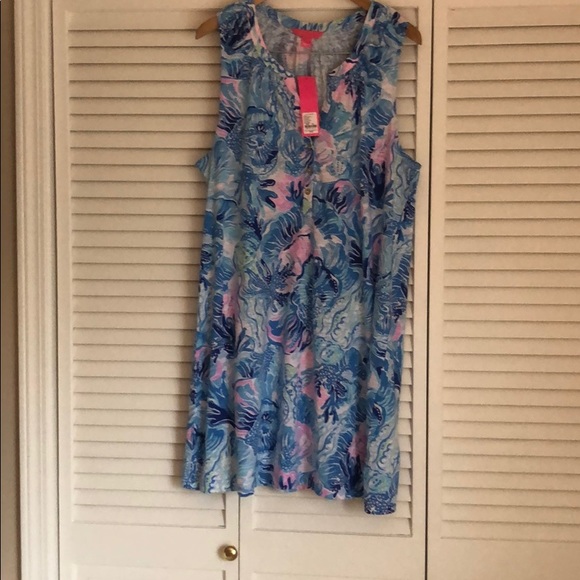 Lilly Pulitzer Dresses & Skirts - Lilly Pulitzer Essie Dress in Saltwater size xxl